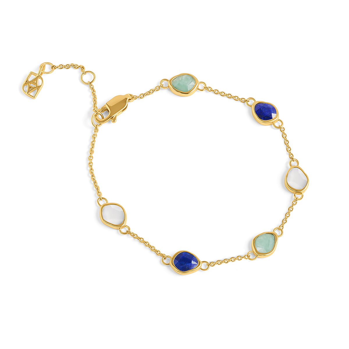 Signature Cut Multi-Gemstone Bracelet (Gold)
