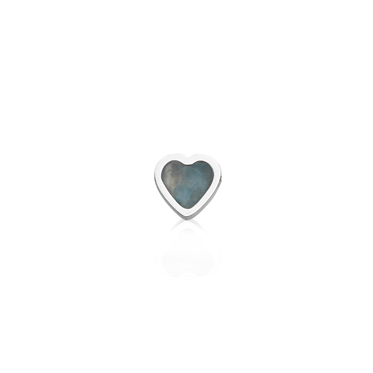 Made Mine Mini Heart Birthstone Bracelet (Silver)