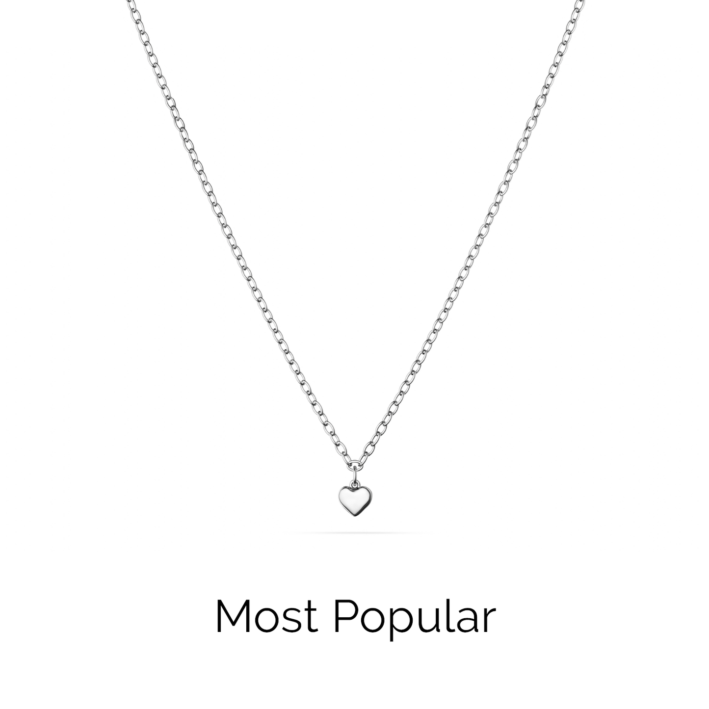 Fine Single Charm Necklace (Silver)