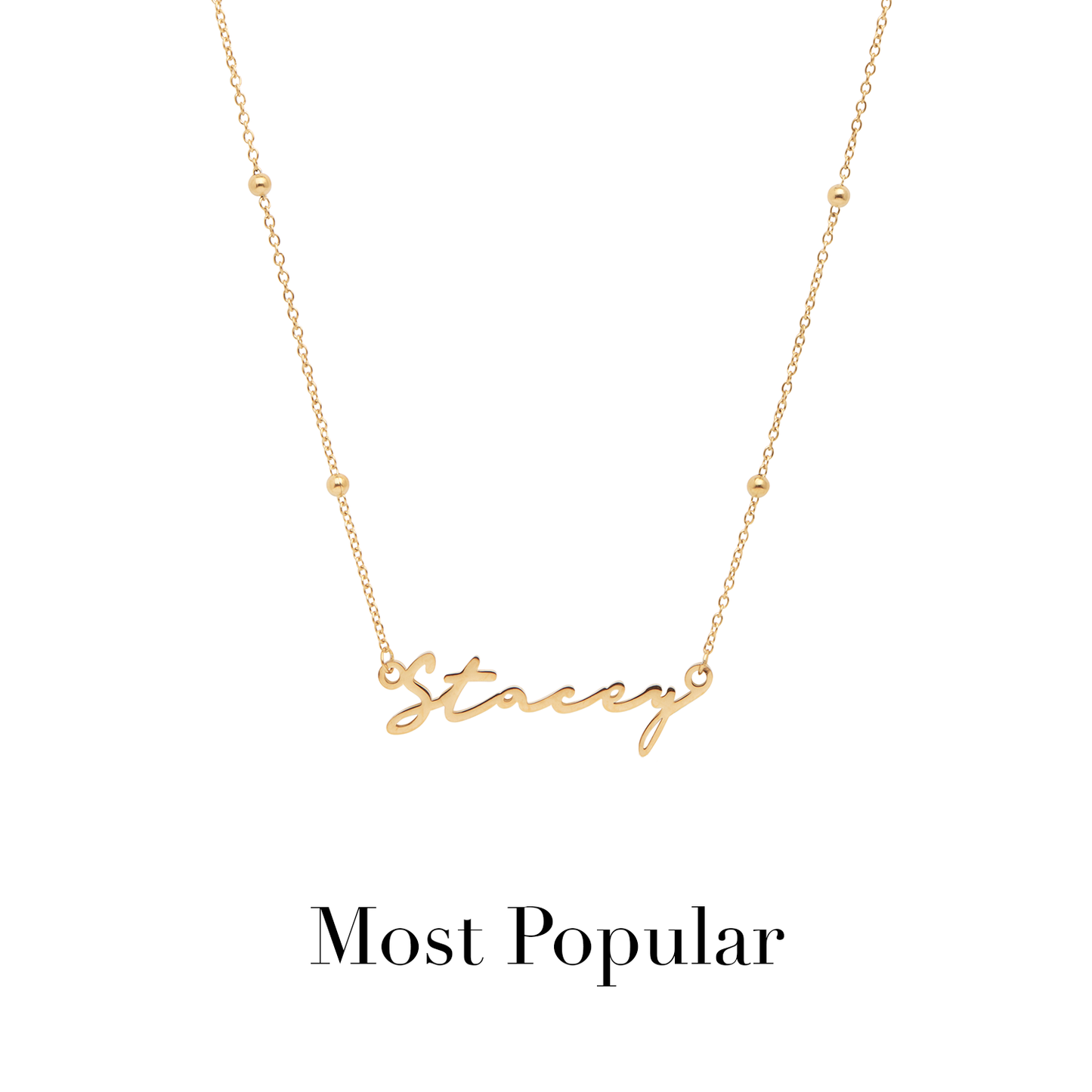 Signature Name Necklace - Gold