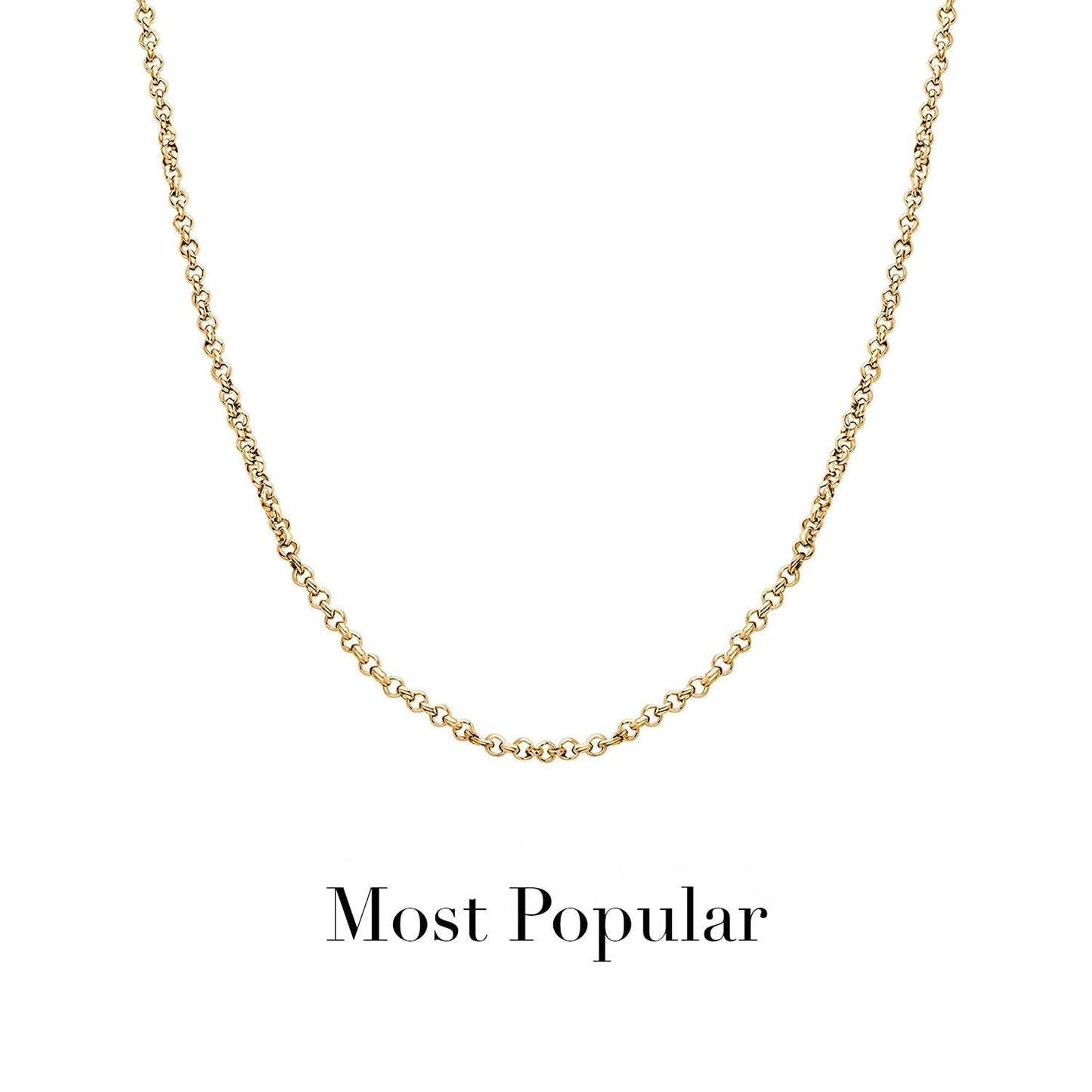Layering Box Chain Necklace (Gold)