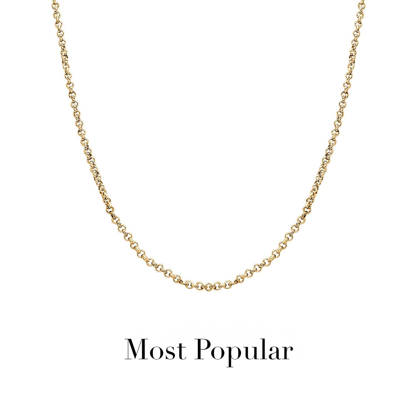 Layering Box Chain Necklace (Gold)