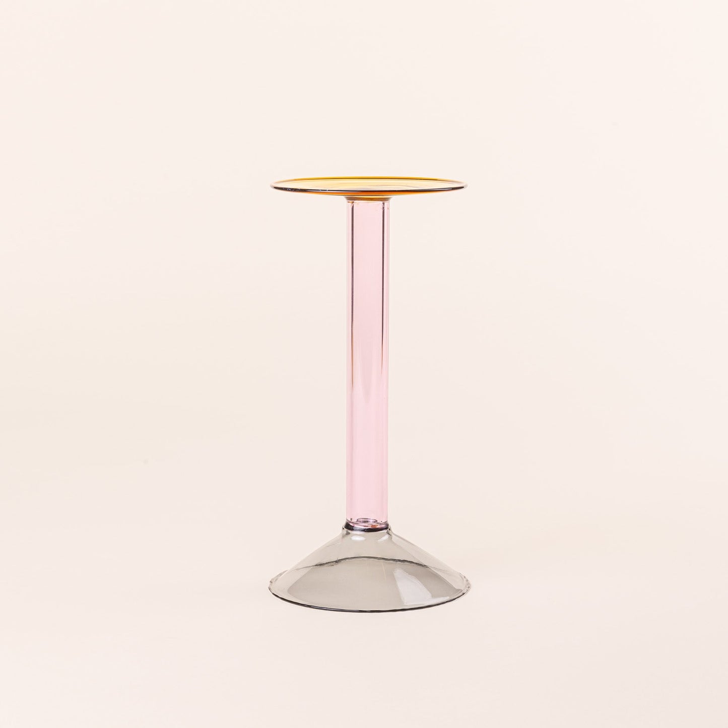 Rainbow Glass Candleholder
