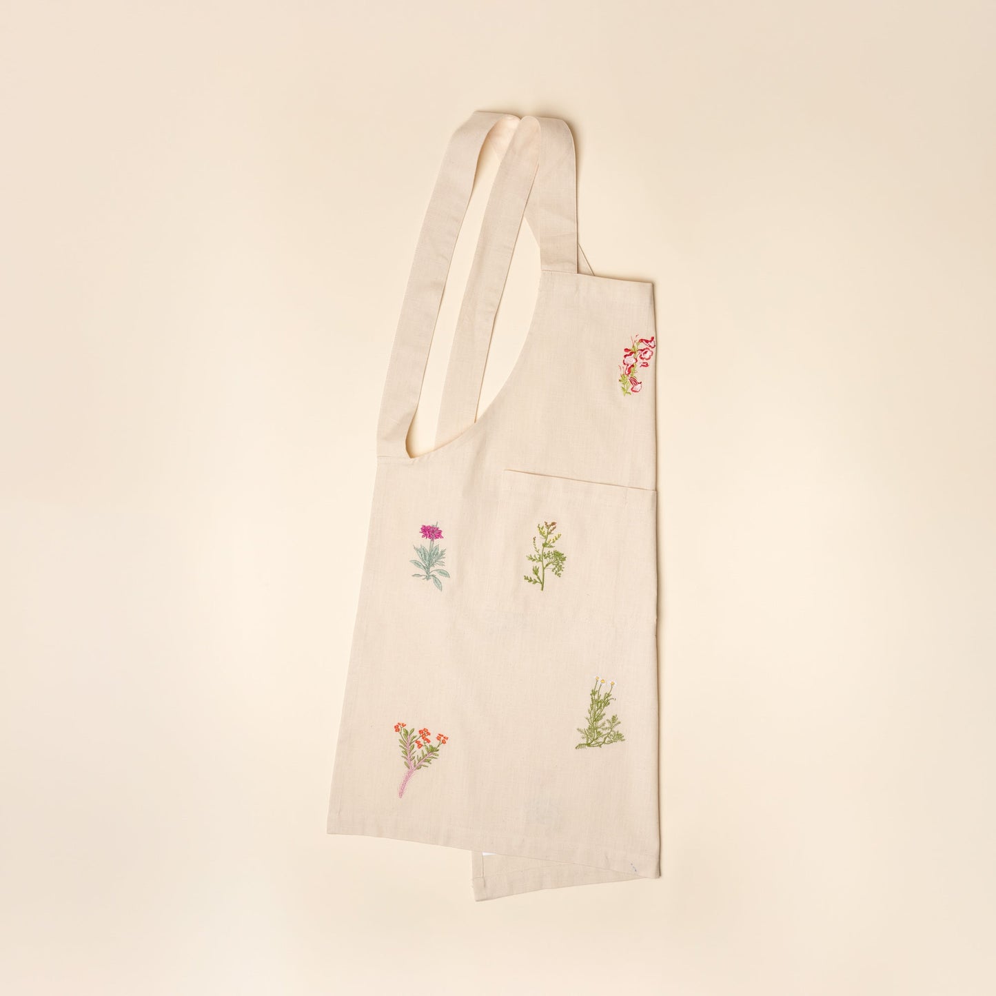 Embroidered Flower Apron