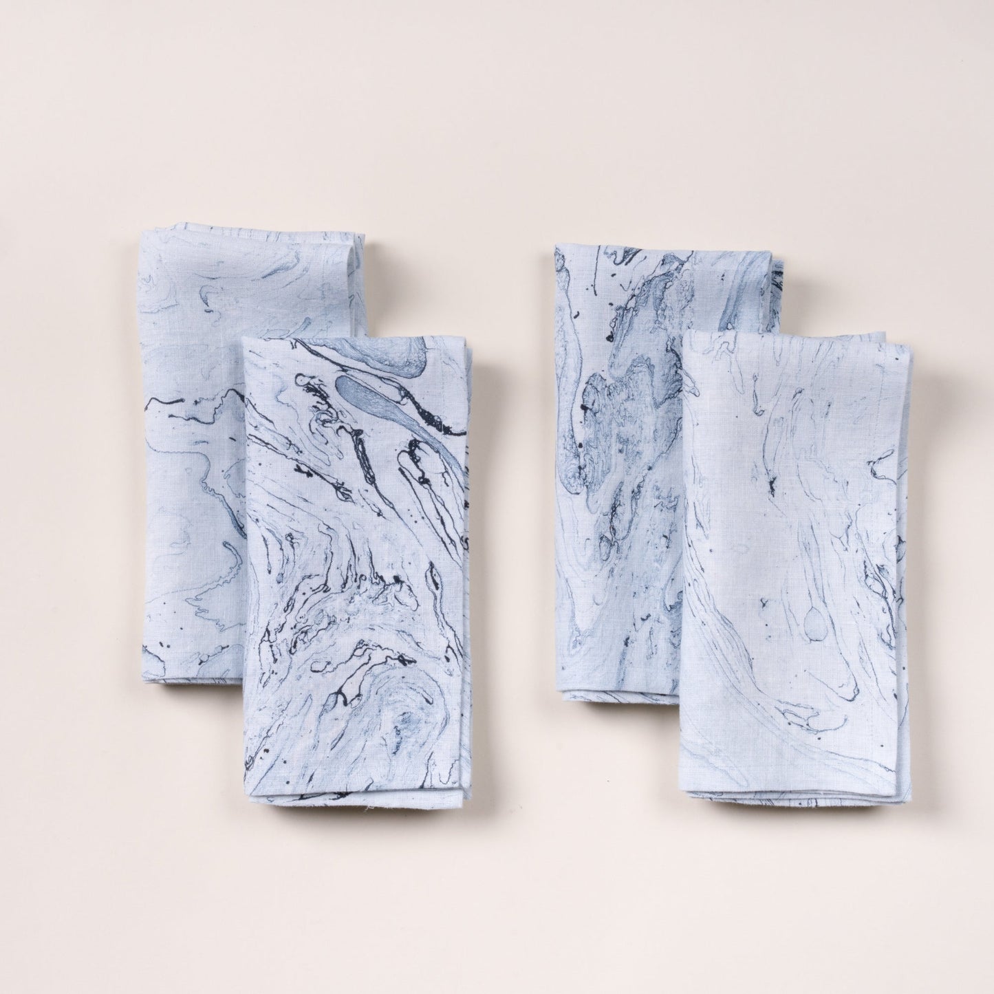 Marbled Linen Napkins, Set of 4