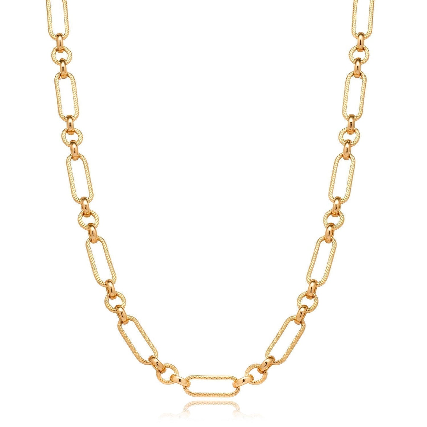 Figaro Chain Necklace (Gold)