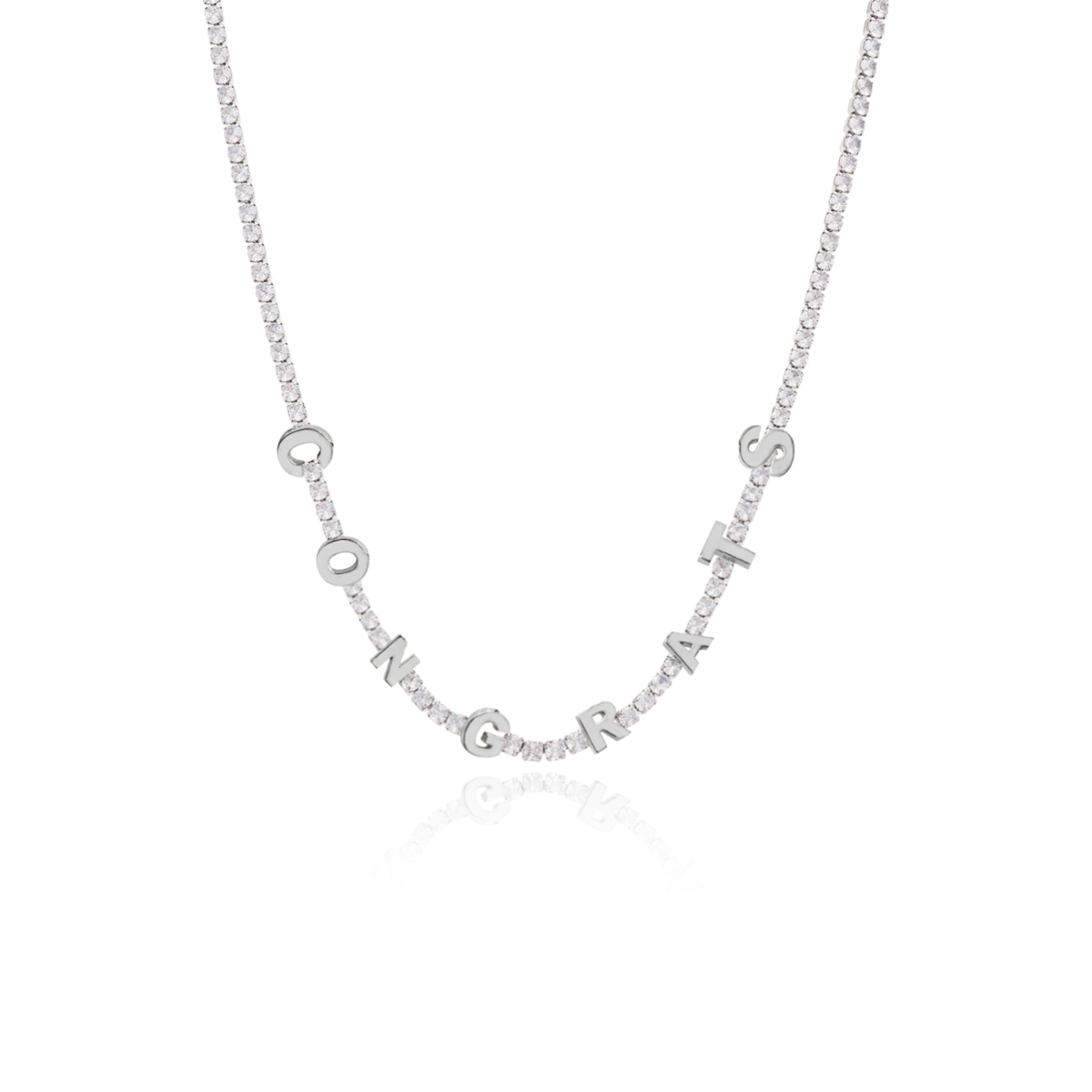 Congrats Necklace (Silver)