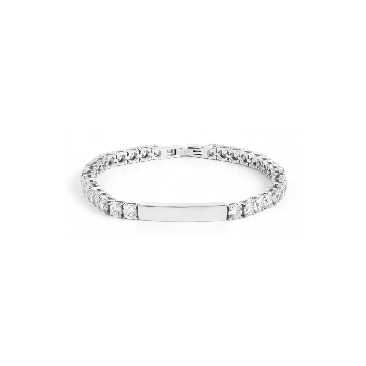 Custom Bar Tennis Bracelet (Silver)