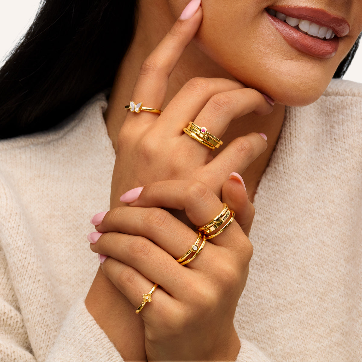 Fine Molten Ring (Gold)