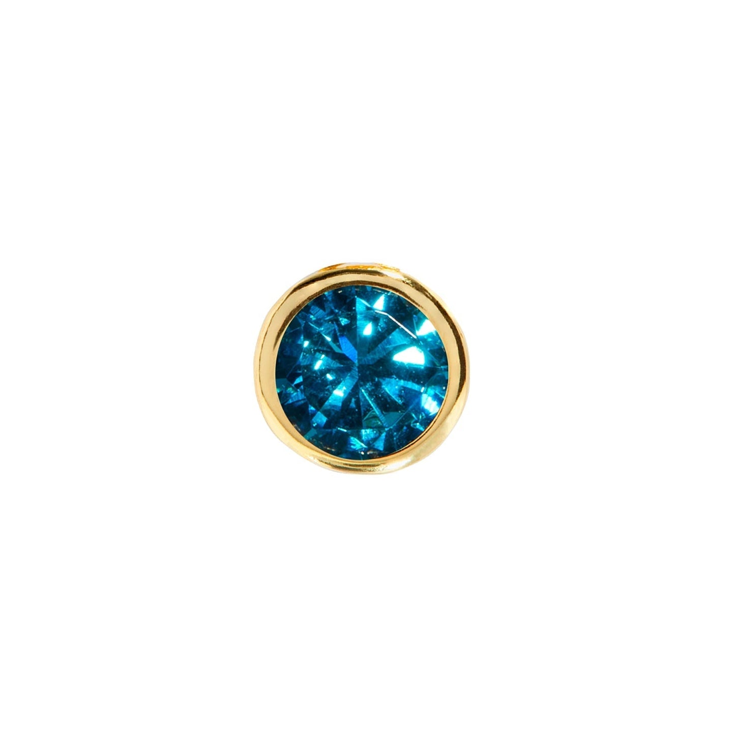 Birthstone Huggie Charm (Gold)