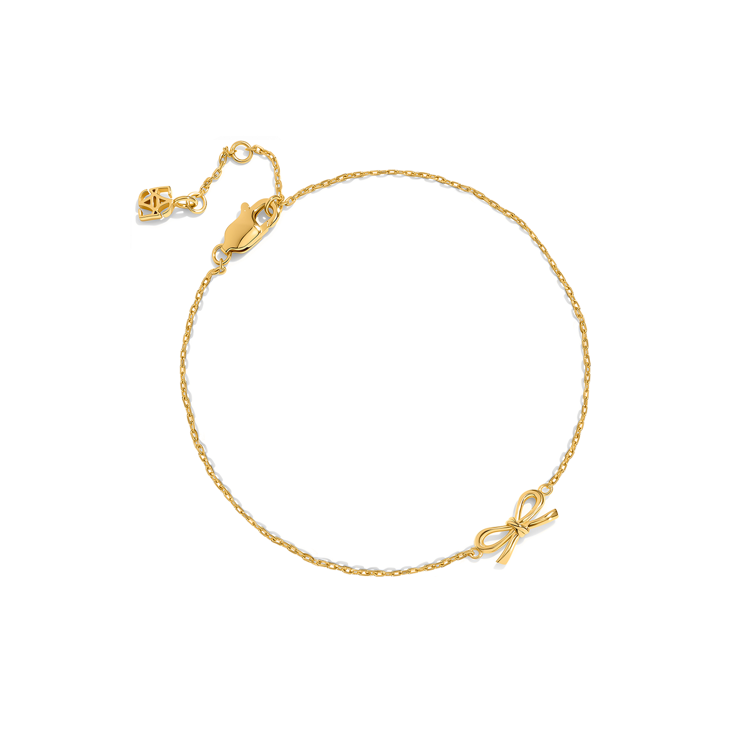 Fine Bow Bracelet (Gold)