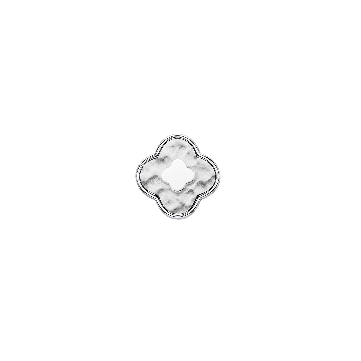 Molten Clover Charms (Silver) - Clover