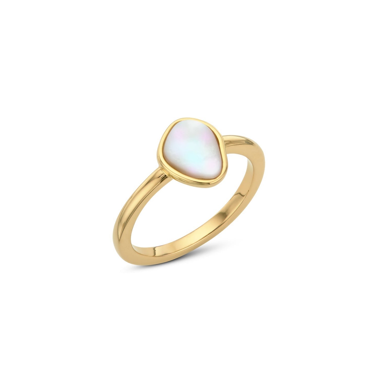 Mother of Pearl Molten Ring (Gold)