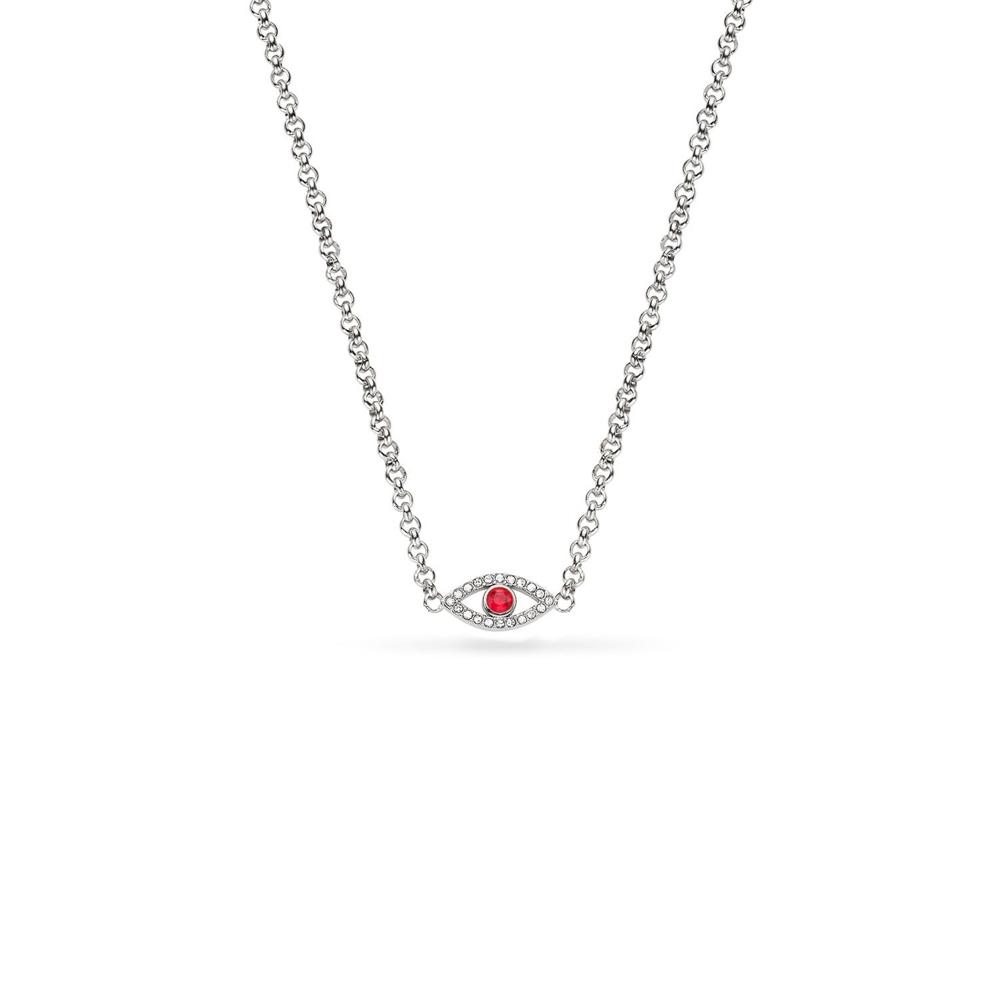 Custom Evil Eye Necklace (Silver)