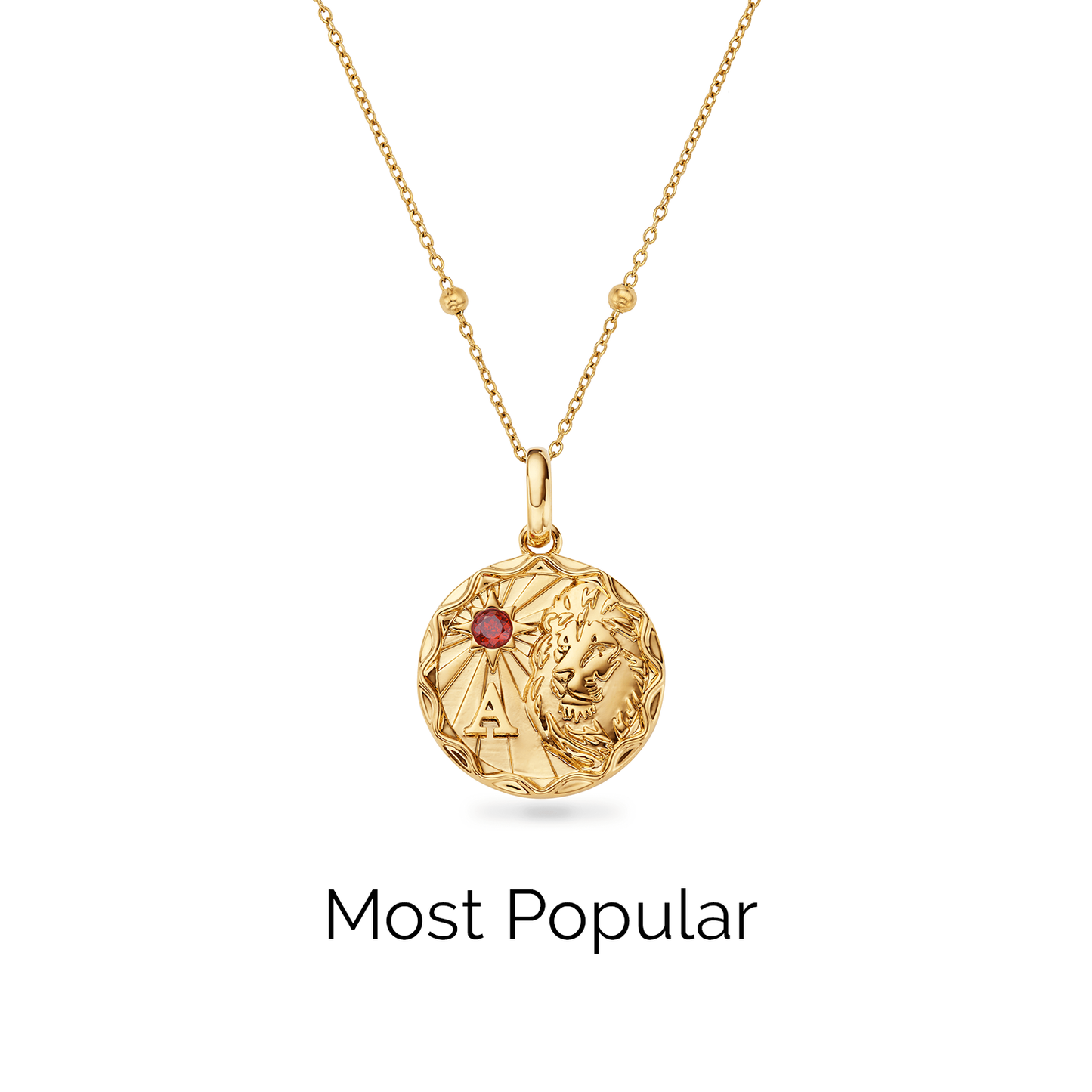 Layering Sphere Chain Necklace (Gold)