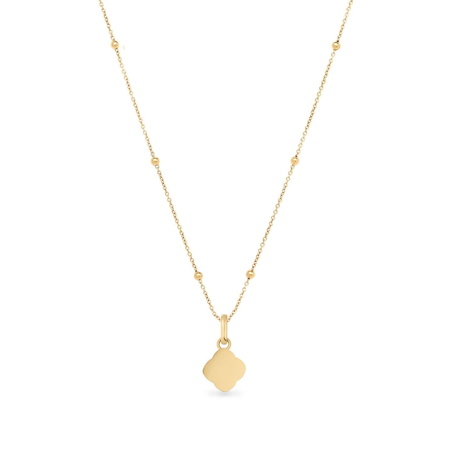 Mother of Pearl Clover Necklace (Gold)