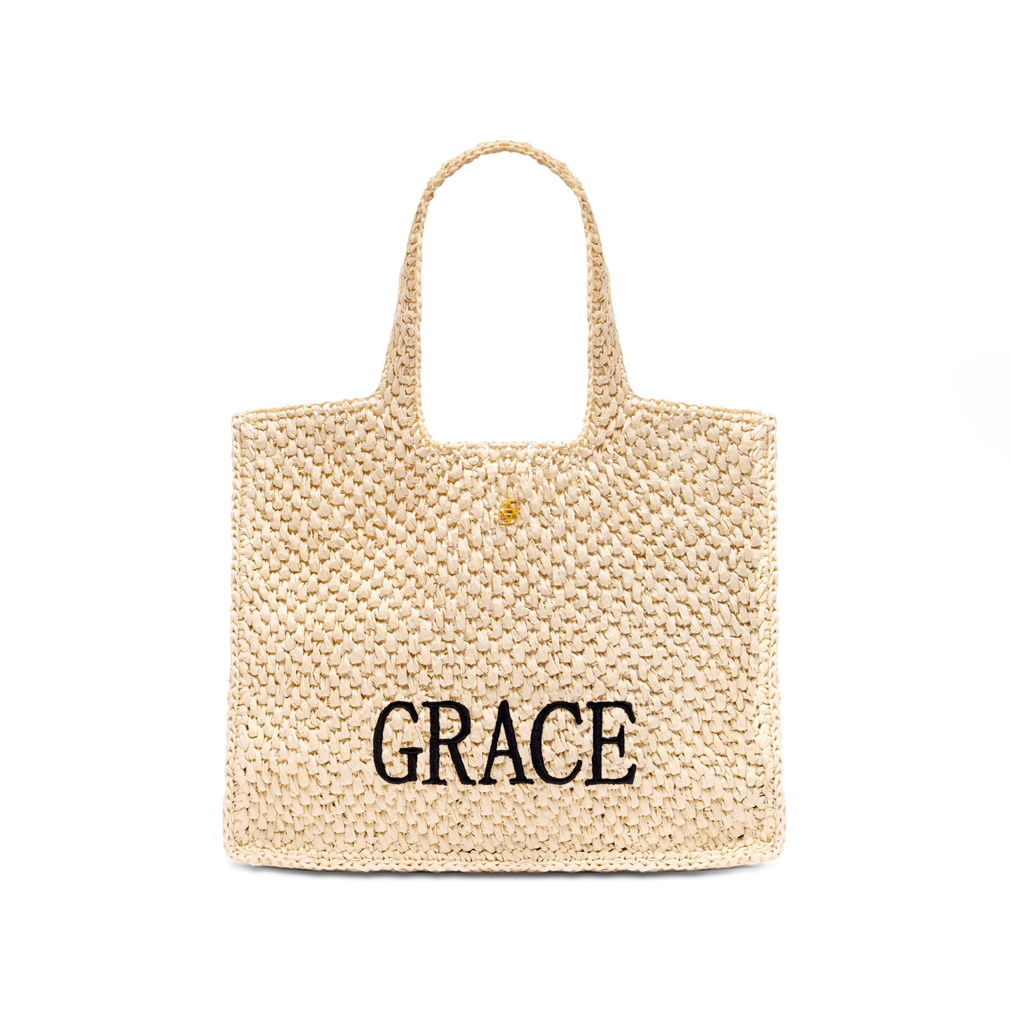 Personalised Raffia Bag - Test