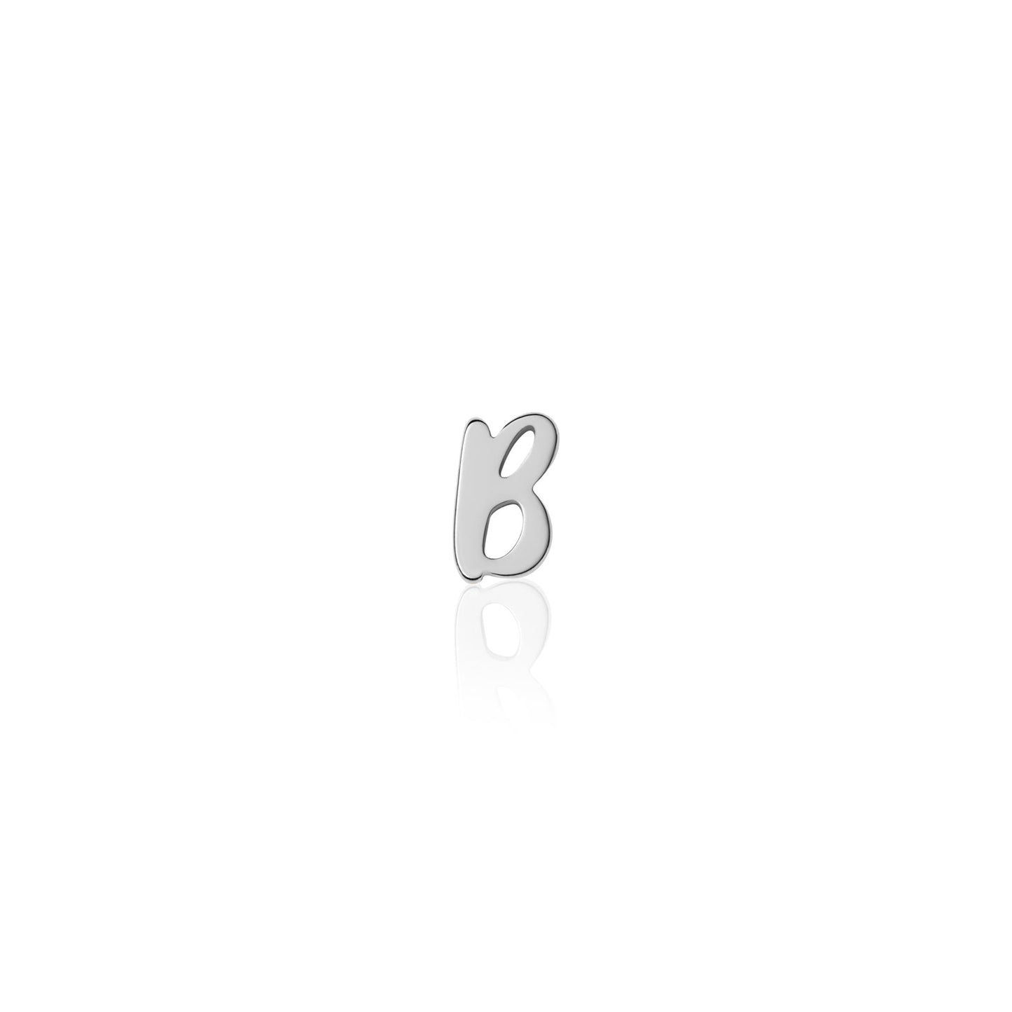 Fixed Charm - Handwritten Initial Charm (Silver)
