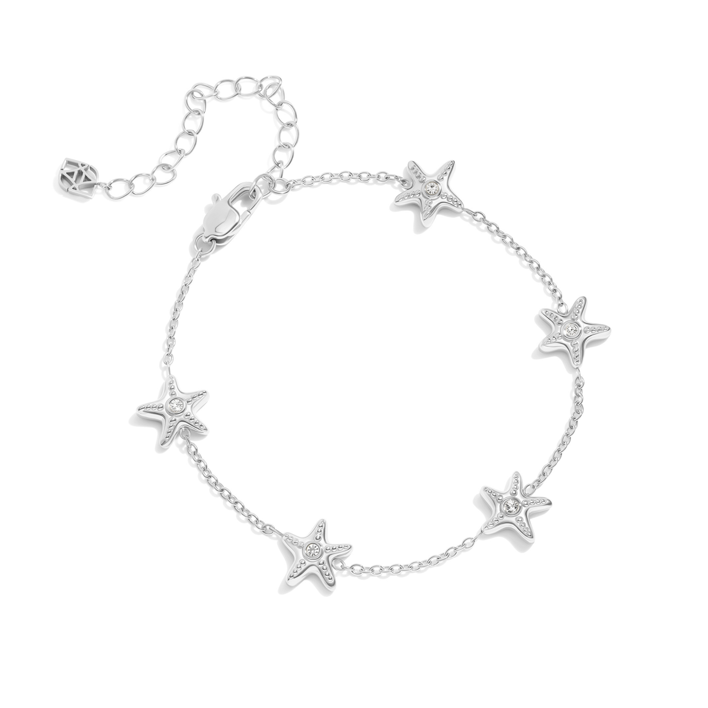 Multi Starfish Bracelet (Silver)