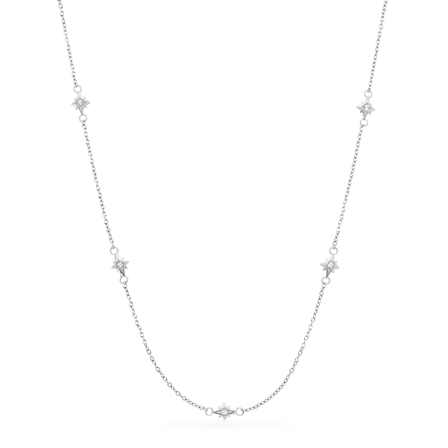 Mother of Pearl Cushion Necklace (Silver)