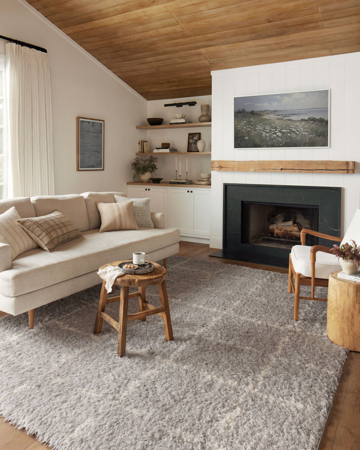 The Rug Corner Angela Rose x Loloi Angela Rose - Amira Silver / Ivory Area Rug