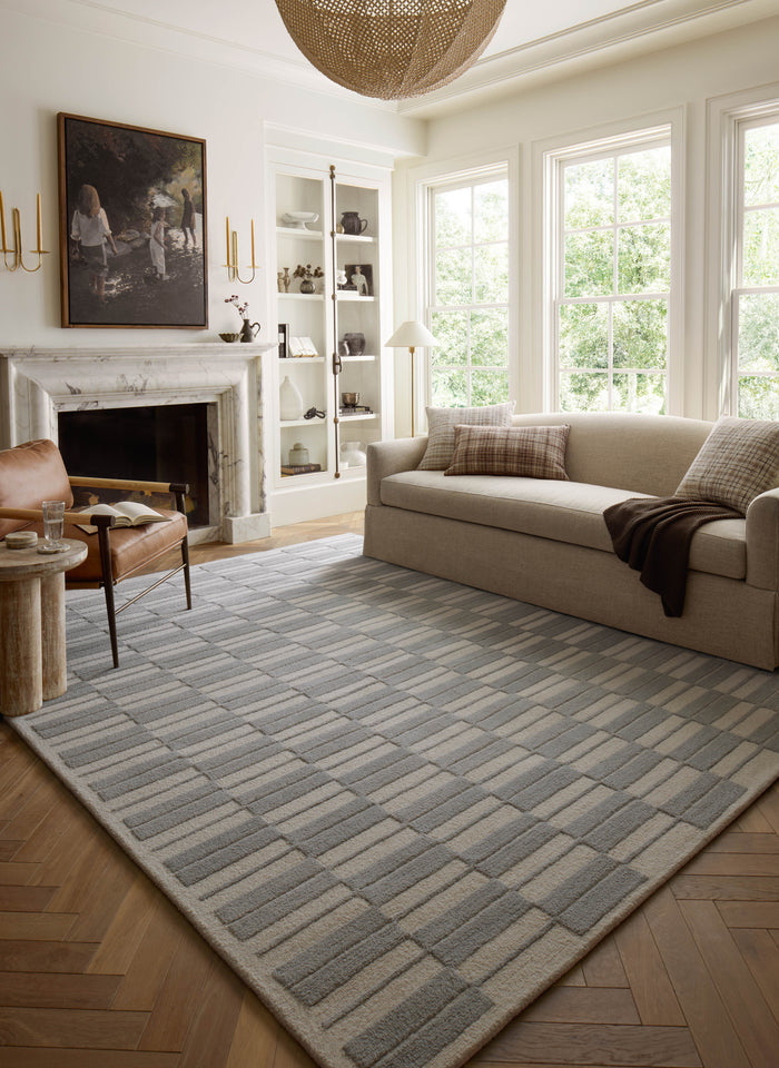 The Rug Corner Chris Loves Julia x Loloi Chris Loves Julia - Bradley Ivory / Grey Area Rug