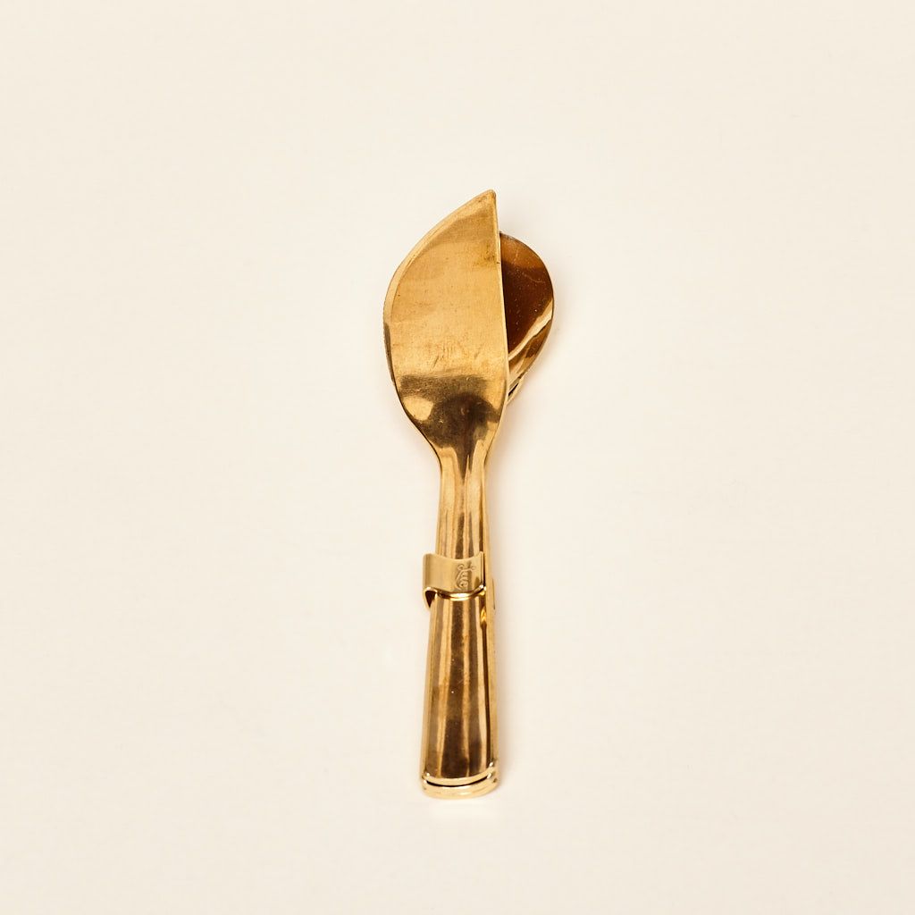 Stacking Brass Flatware, 3-Piece Set