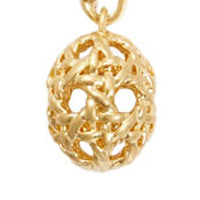 Rattan Egg Charm