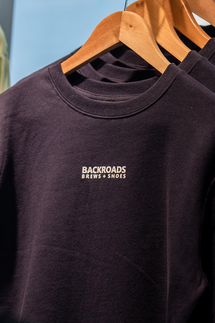 Unisex BackRoads Word Logo Crew Sweater 2.0
