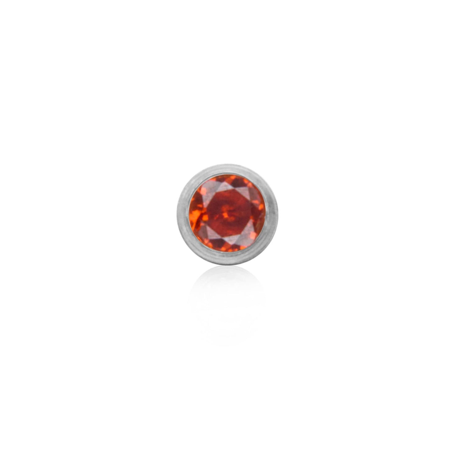 Birthstone Huggie Hoops (Silver)