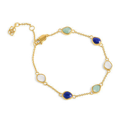 Signature Cut Multi-Gemstone Bracelet  (Gold)