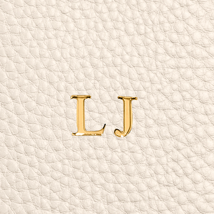 Leather Vanity Bag (Ivory)