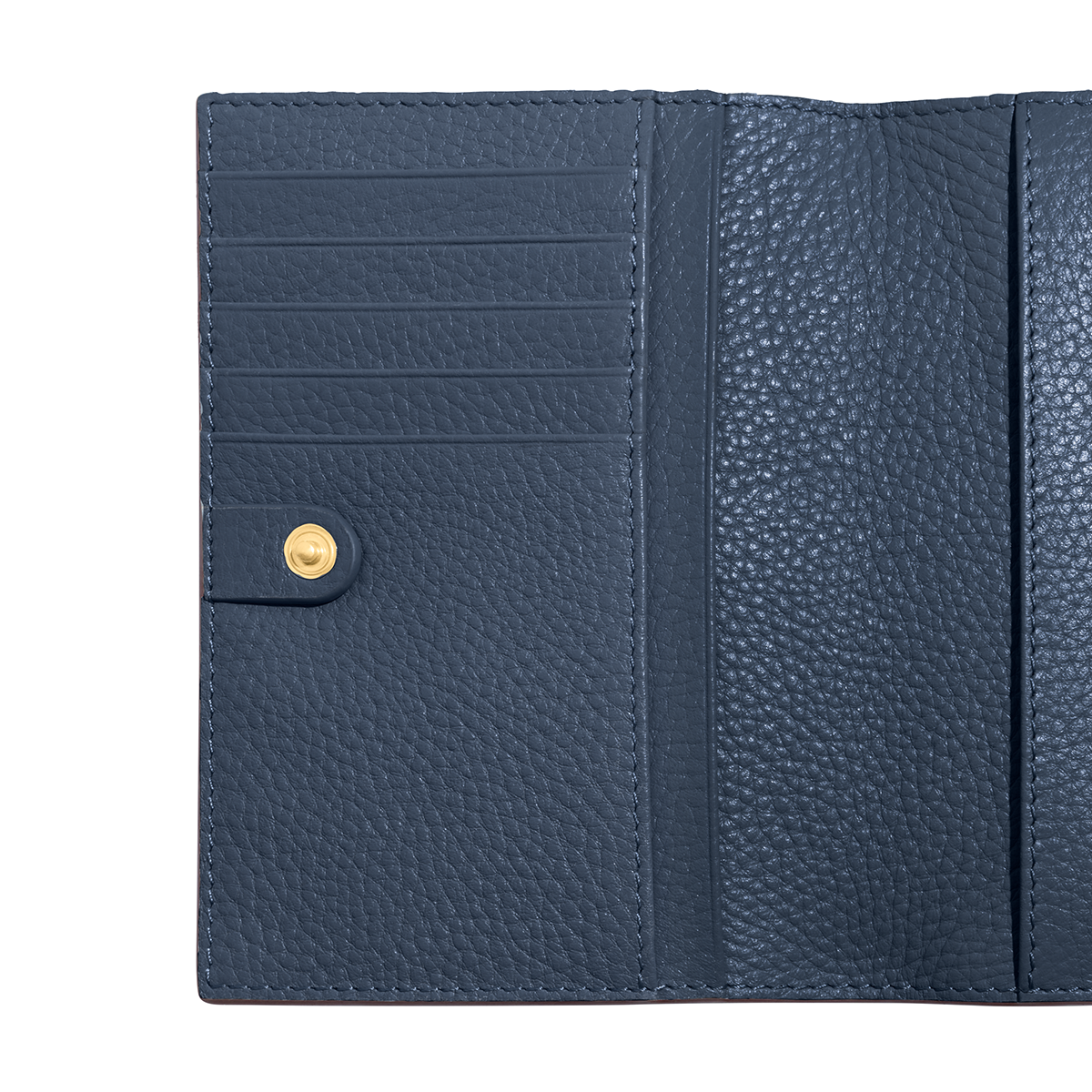 Leather Passport Holder (Navy)