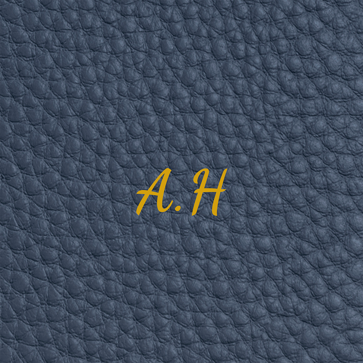 Leather Luggage Tag (Navy)