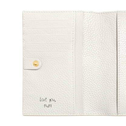 Leather Passport Holder (Ivory)