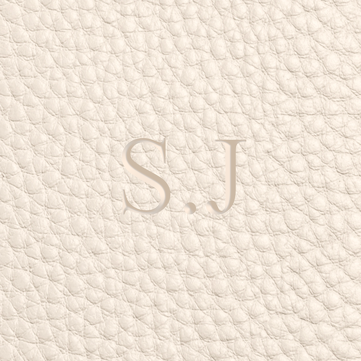 Leather Luggage Tag (Ivory)