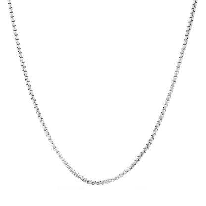 Box Chain Necklace (Silver)