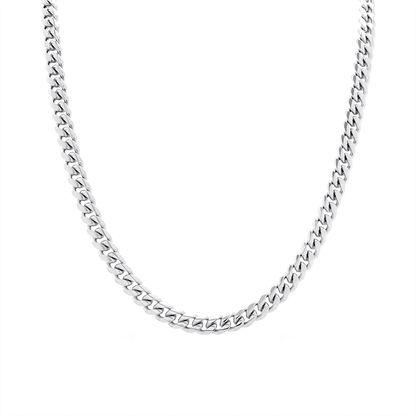 Curb Chain Necklace (Silver)