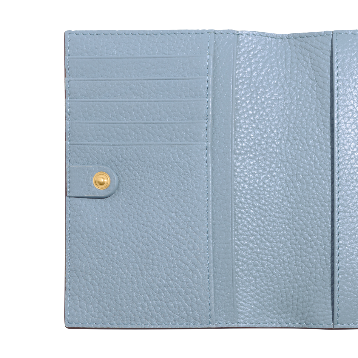 Leather Passport Holder (Powder Blue)