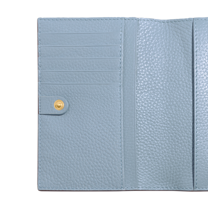 Leather Passport Holder (Powder Blue)