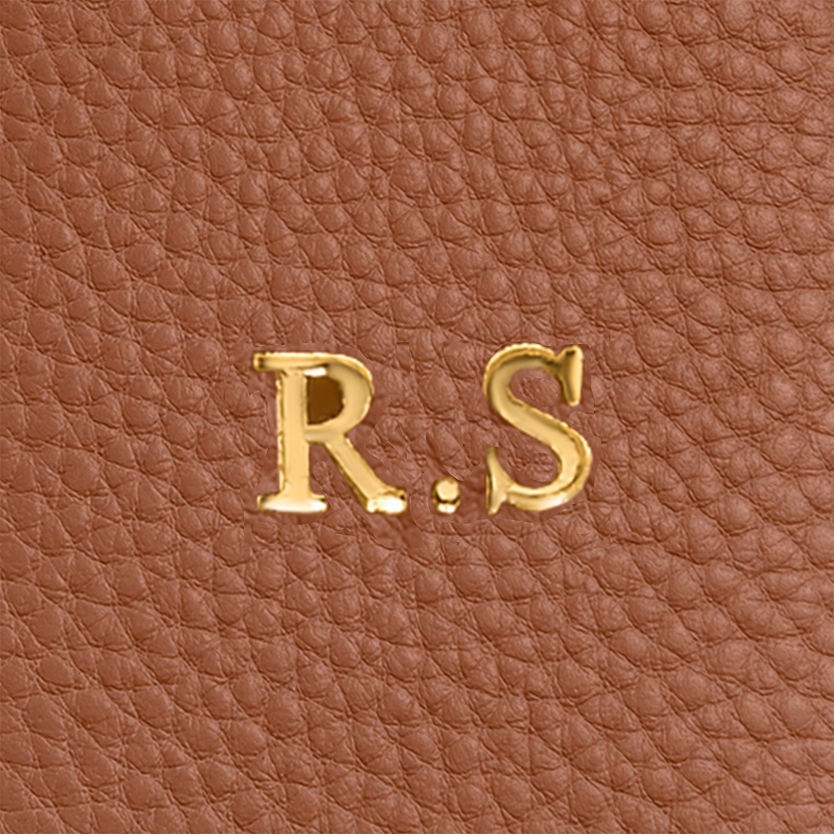 Leather Luggage Tag (Tan)