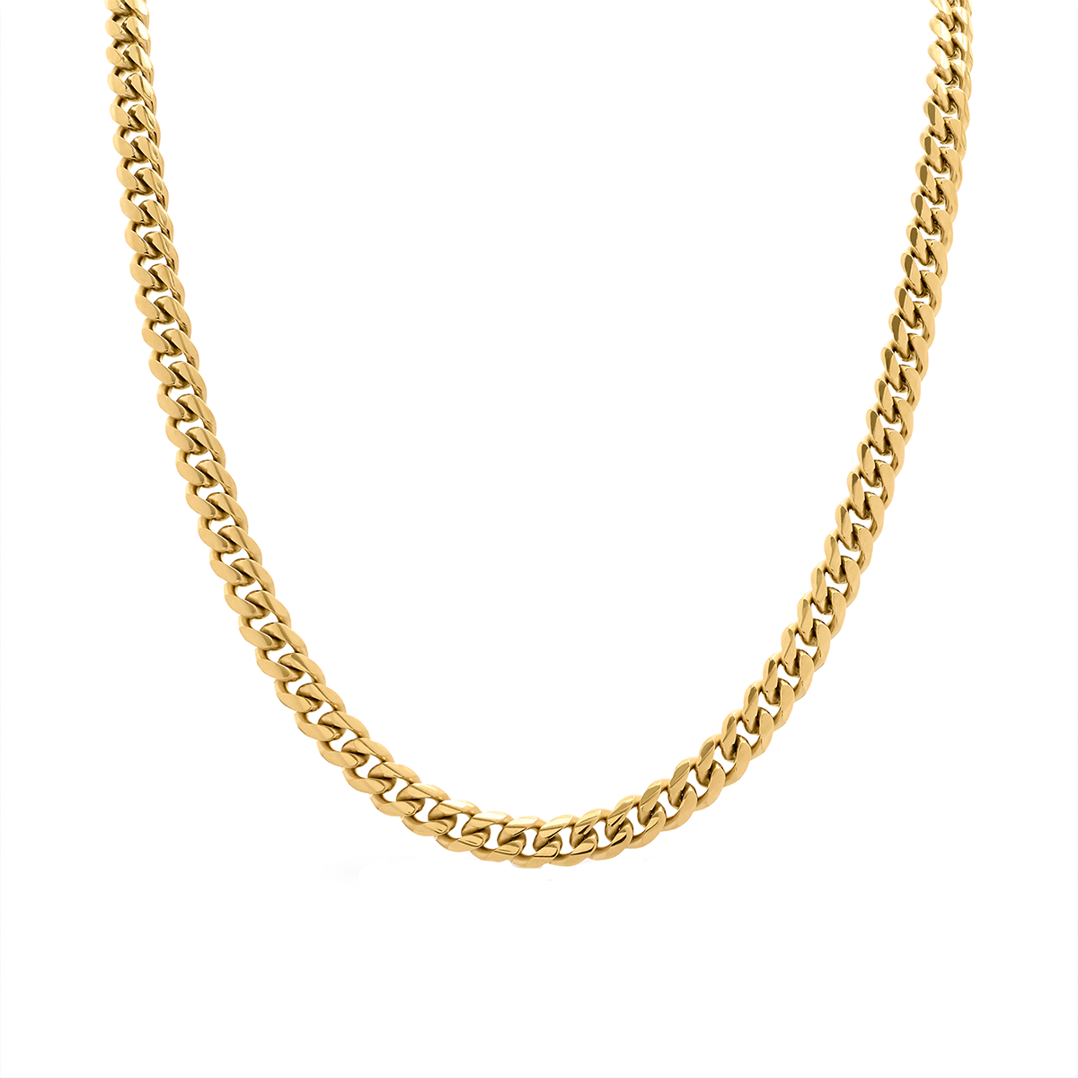 Curb Chain Necklace (Gold)