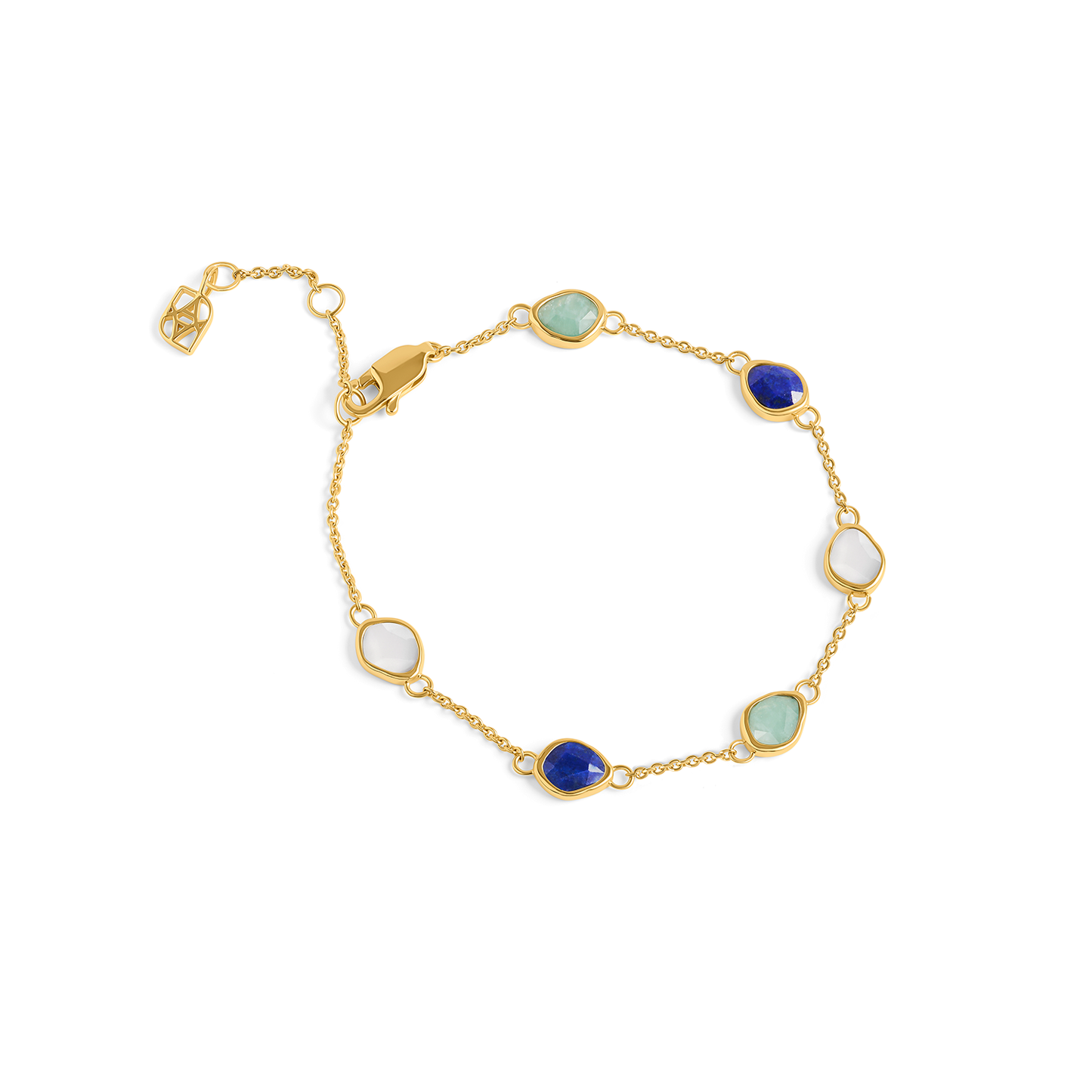 Signature Cut Multi-Gemstone Bracelet  (Gold)