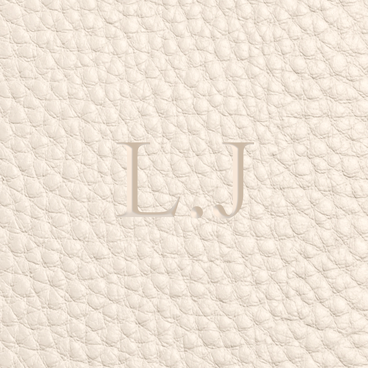 Leather Vanity Bag (Ivory)
