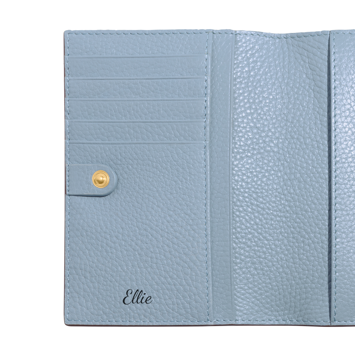 Leather Passport Holder (Powder Blue)
