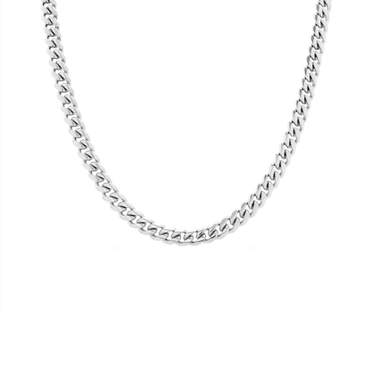 Curb Chain Necklace (Silver)