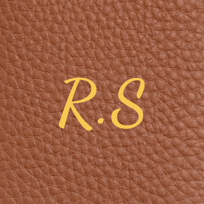 Leather Luggage Tag (Tan)