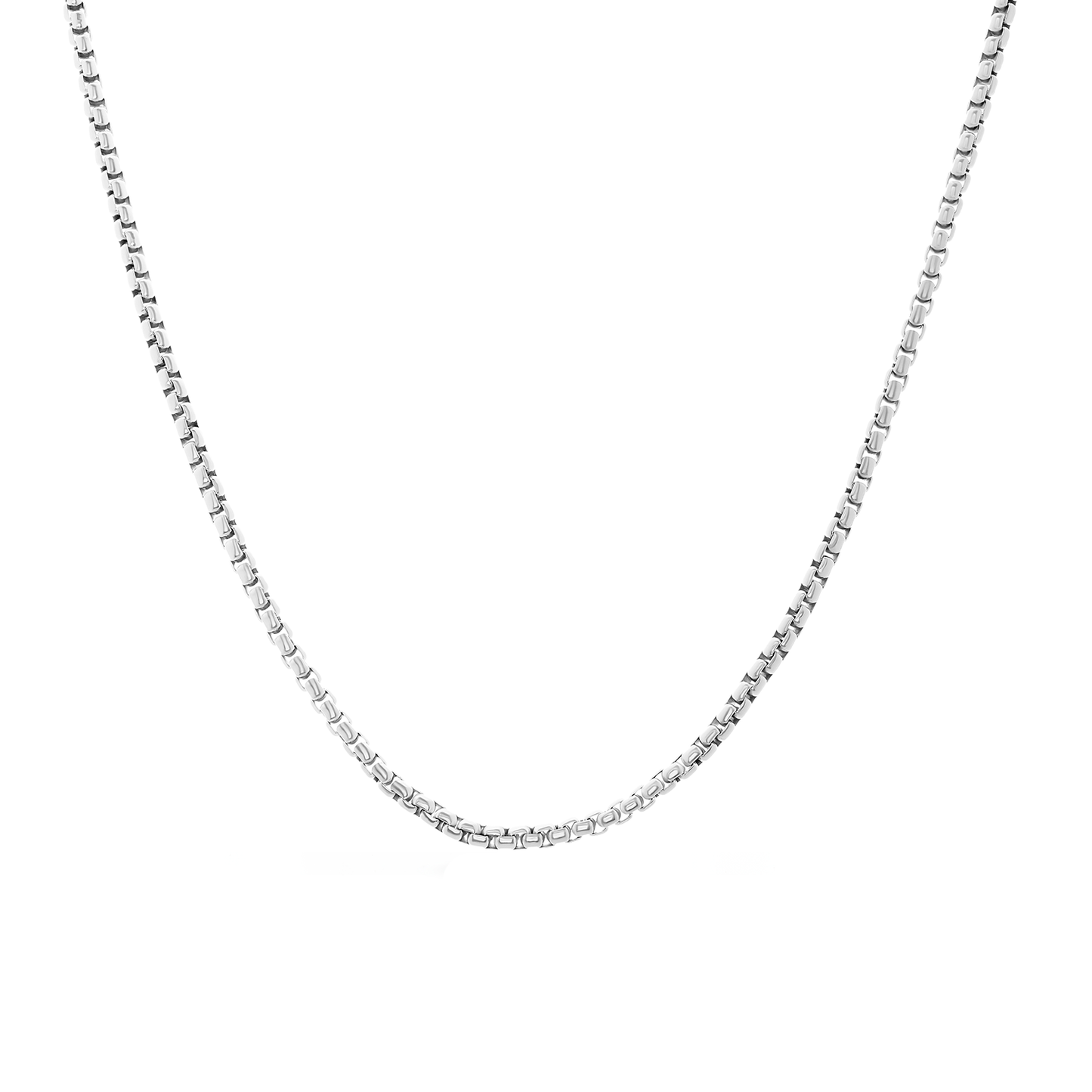 Box Chain Necklace (Silver)