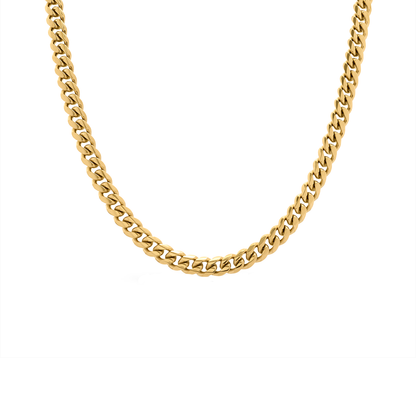 Curb Chain Necklace (Gold)