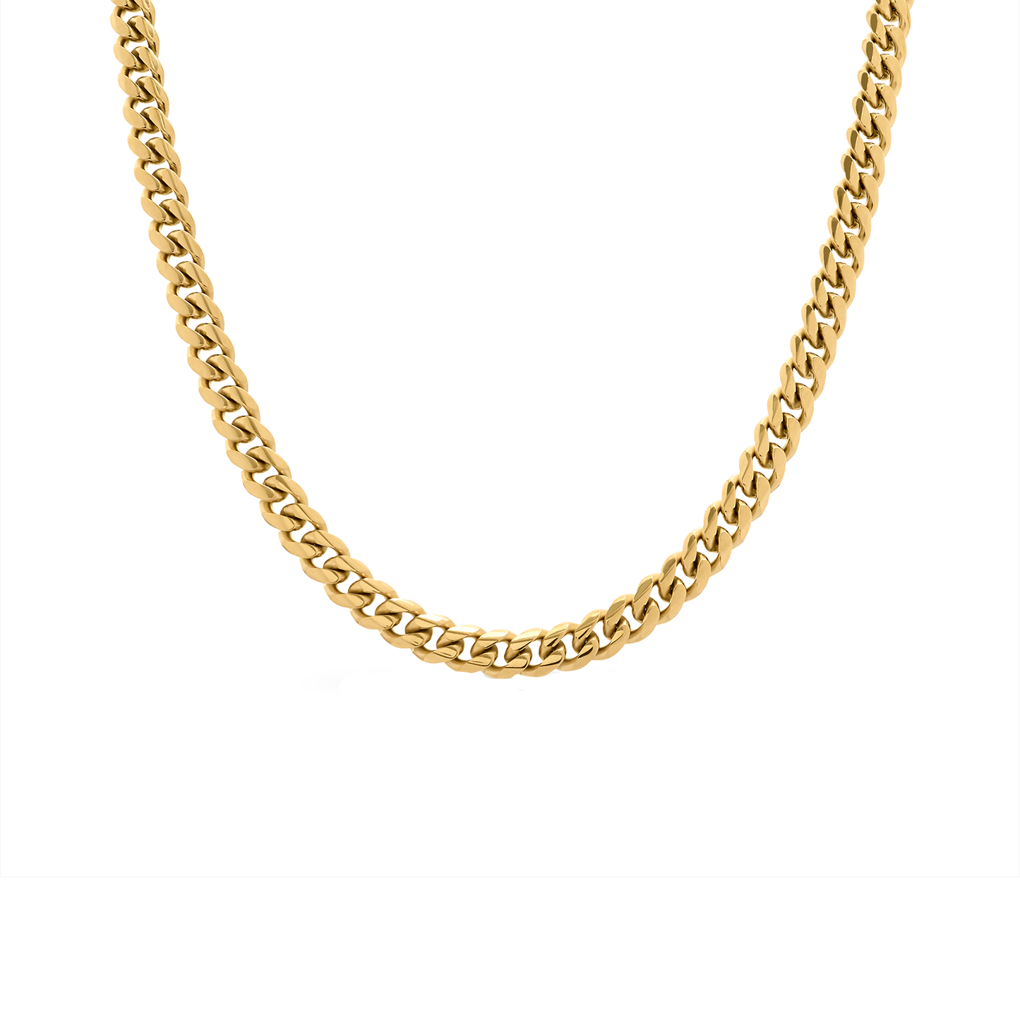 Curb Chain Necklace (Gold)